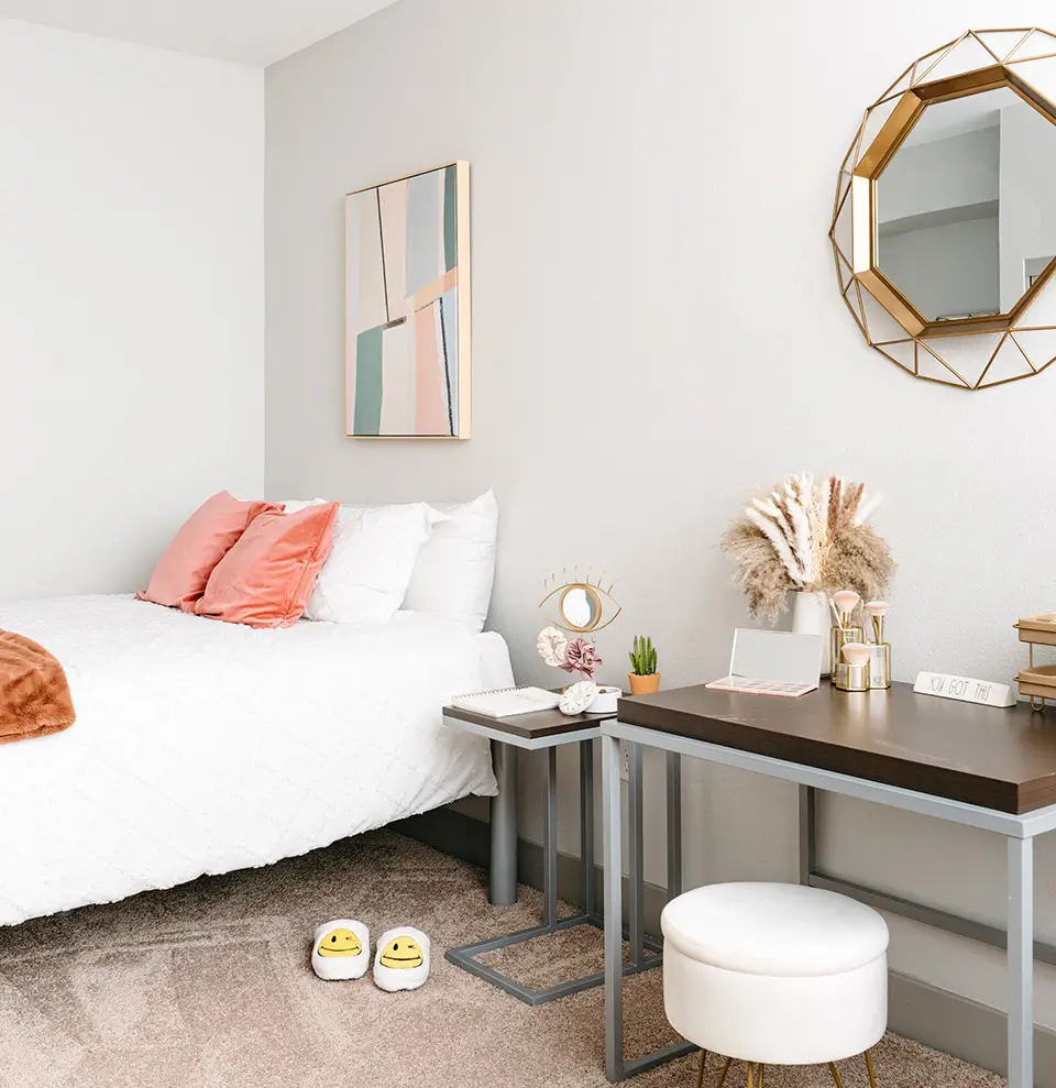 Furnished bedroom