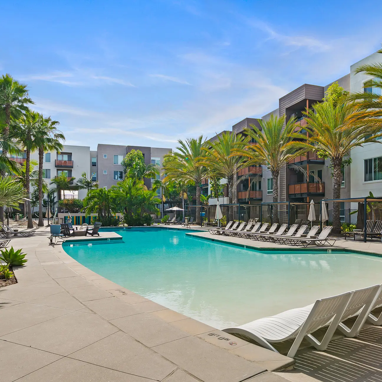 resort style pool