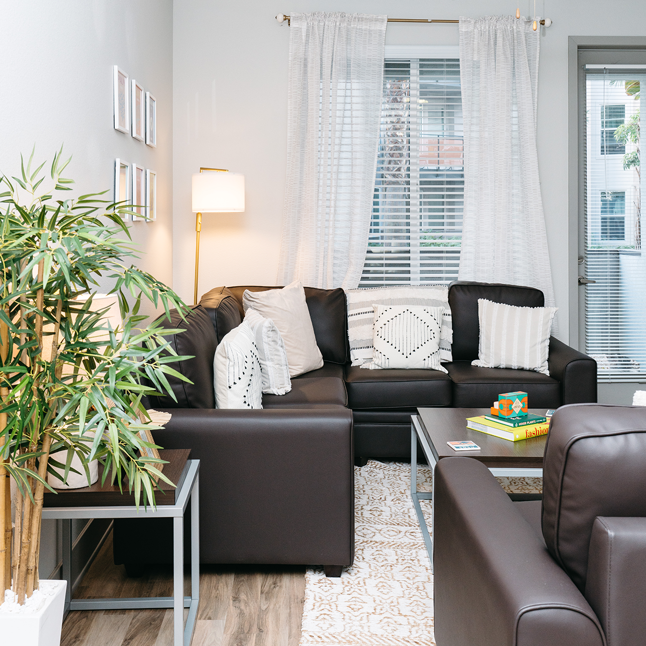 furnished apartment living space